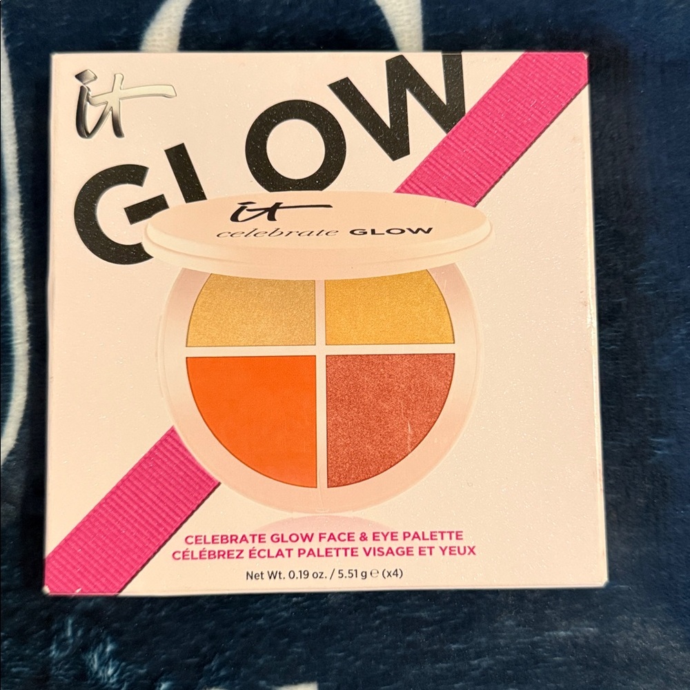 IT Cosmetics Celebrate Glow Palette with Orange and Gold
